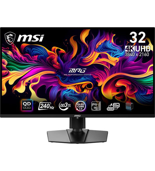 MSI MPG 321URX QD-OLED Ã©cran plat de PC 80 cm (31.5") 3840 x 2160 pixels 4K Ultra HD QDOLED Noir