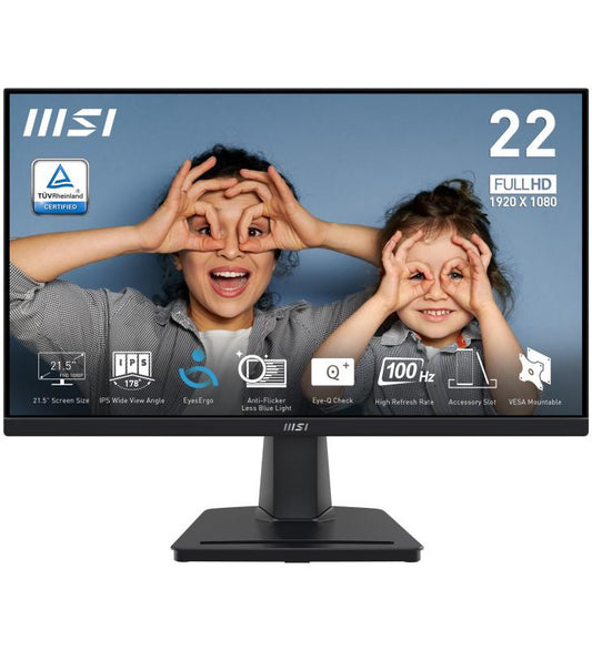 MSI PRO MP225 Ã©cran plat de PC 54,6 cm (21.5") 1920 x 1080 pixels Full HD LED Noir