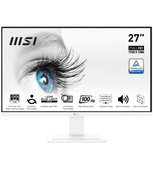 MSI Pro MP273AW Ã©cran plat de PC 68,6 cm (27") 1920 x 1080 pixels Full HD LED Blanc