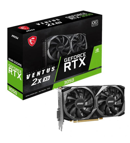 MSI VENTUS GEFORCE RTX 3050 2X XS 8G OC carte graphique NVIDIA 8 Go GDDR6