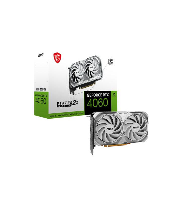 MSI VENTUS GeForce RTX 4060 2X WHITE 8G OC NVIDIA 8 Go GDDR6