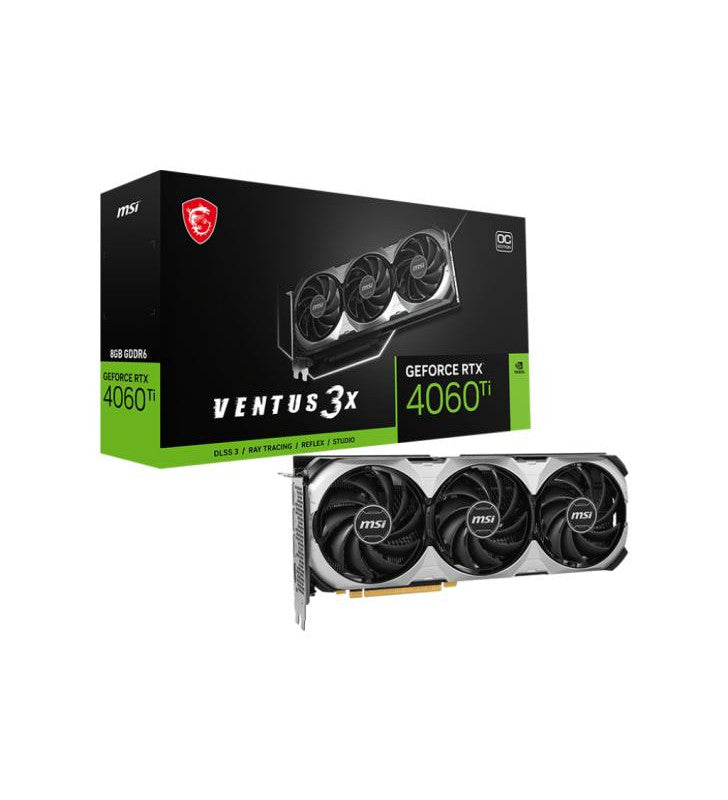 MSI VENTUS GeForce RTX 4060 Ti 3X E 8G OC NVIDIA 8 Go GDDR6