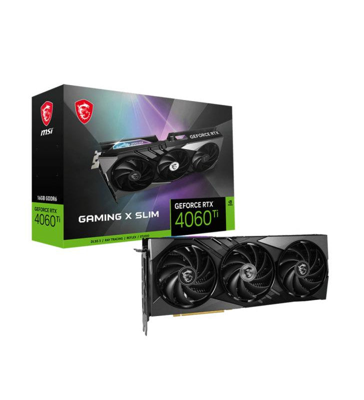 MSI GAMING GEFORCE RTX 4060 Ti X SLIM 16G carte graphique NVIDIA 16 Go GDDR6