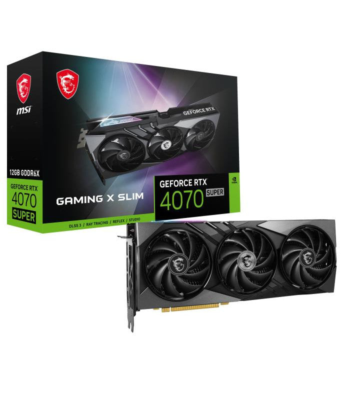 MSI GAMING GeForce RTX 4070 SUPER 12G X SLIM NVIDIA 12 Go GDDR6X