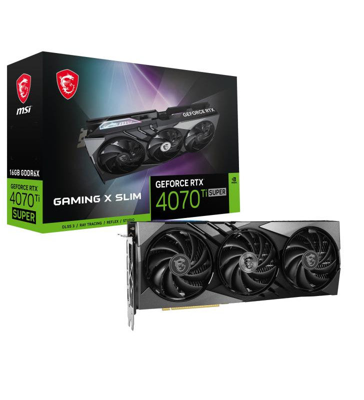 MSI GAMING GeForce RTX 4070 Ti SUPER 16G X SLIM NVIDIA 16 Go GDDR6X