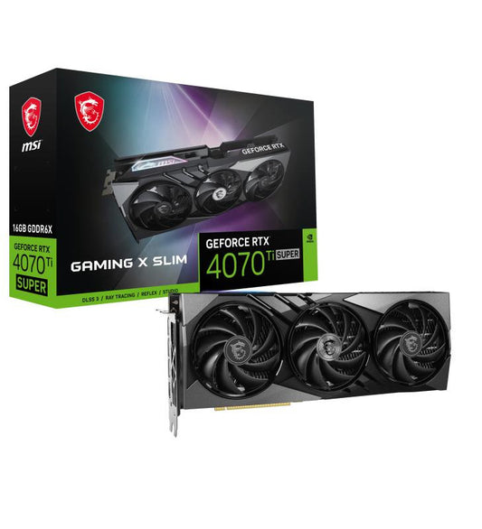 MSI GAMING GeForce RTX 4070 Ti SUPER 16G X SLIM NVIDIA 16 Go GDDR6X