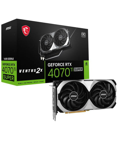 MSI VENTUS GeForce RTX 4070 Ti SUPER 16G 2X OC NVIDIA 16 Go GDDR6X