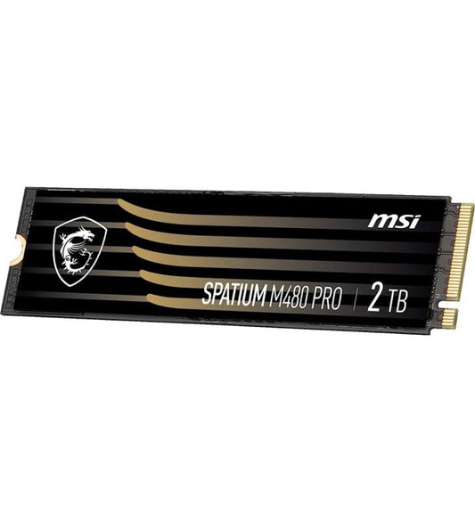 MSI SPATIUM M480 PRO PCIE 4.0 NVME M.2 2TB disque SSD 2 To PCI Express 4.0 3D NAND