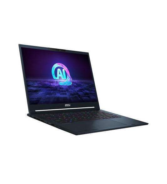 MSI Stealth 14 AI Studio A1VEG-006FR Intel Core Ultra 9 185H Ordinateur portable 35,6 cm (14") 2.8K 32 Go DDR5-SDRAM 1 To SSD NVIDIA GeForce RTX 4050 Wi-Fi 7 (802.11be) Windows 11 Home Bleu