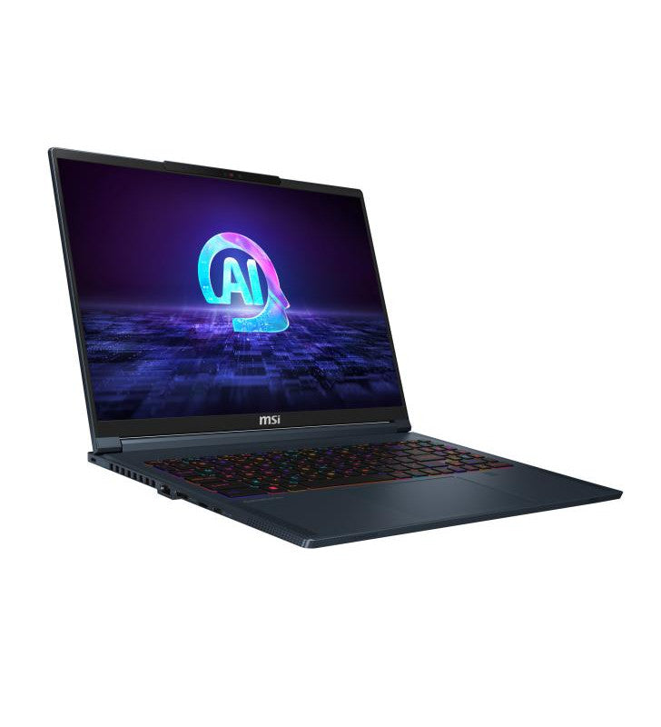 MSI Stealth 16 AI Studio A1VFG-009FR Intel Core Ultra 7 155H Ordinateur portable 40,6 cm (16") Quad HD+ 32 Go DDR5-SDRAM 1 To SSD NVIDIA GeForce RTX 4060 Wi-Fi 7 (802.11be) Windows 11 Pro Bleu