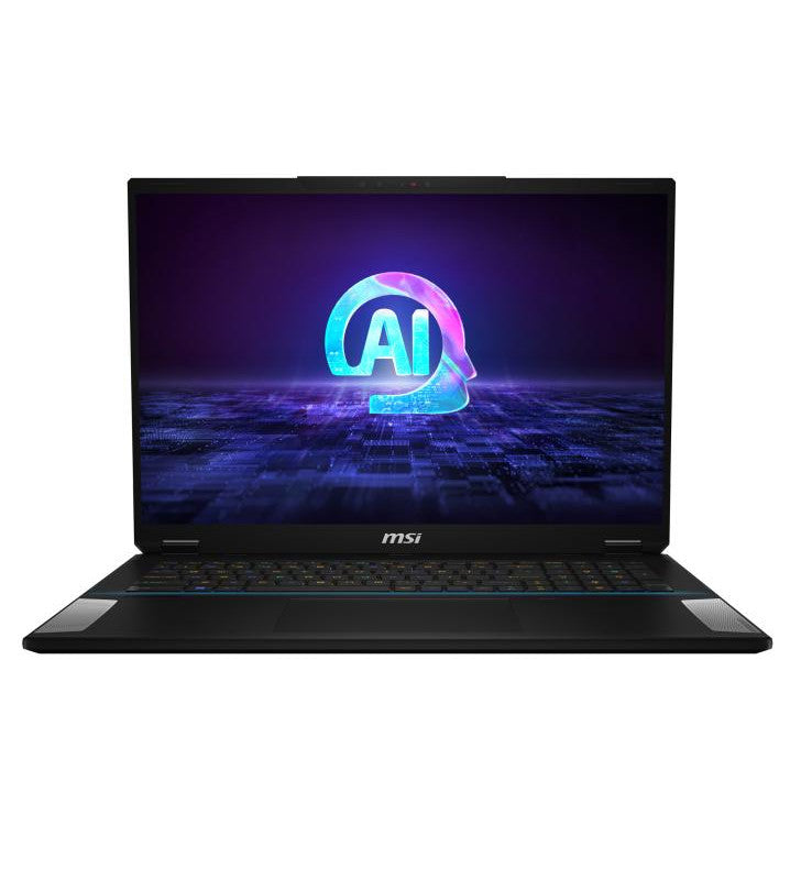 MSI Stealth 18 AI Studio A1VGG-002FR Intel Core Ultra 9 185H Ordinateur portable 45,7 cm (18") Quad HD+ 32 Go DDR5-SDRAM 2 To SSD NVIDIA GeForce RTX 4070 Wi-Fi 7 (802.11be) Windows 11 Pro Noir