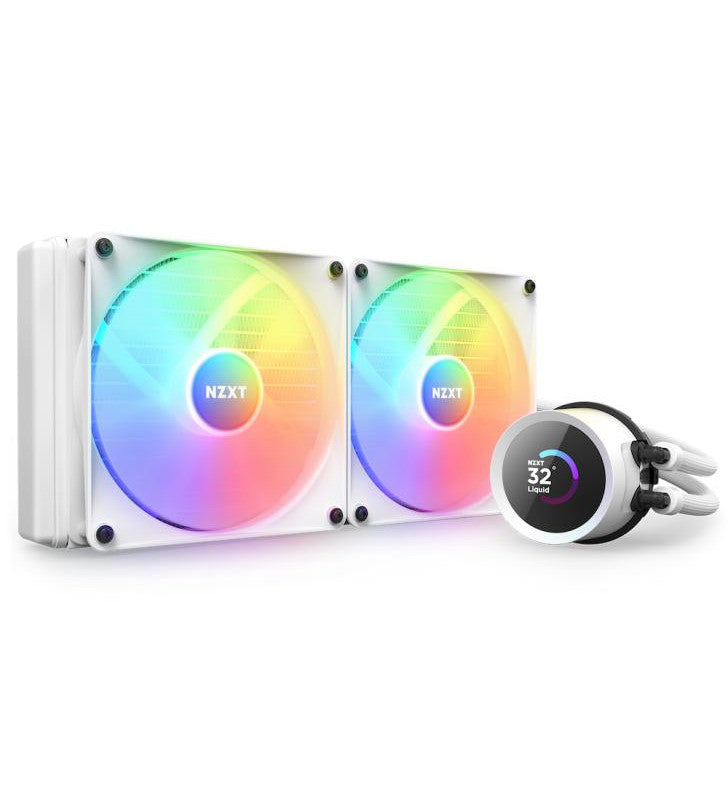 NZXT Kraken 280 RGB Processeur Refroidisseur de liquide tout-en-un 14 cm Blanc 1 piÃ¨ce(s)