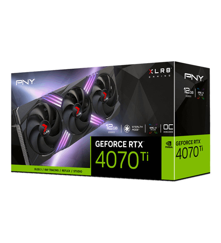 PNY GEFORCE RTX 4070 Ti 12GB XLR8 Gaming VERTO Overclocked Edition DLSS 3