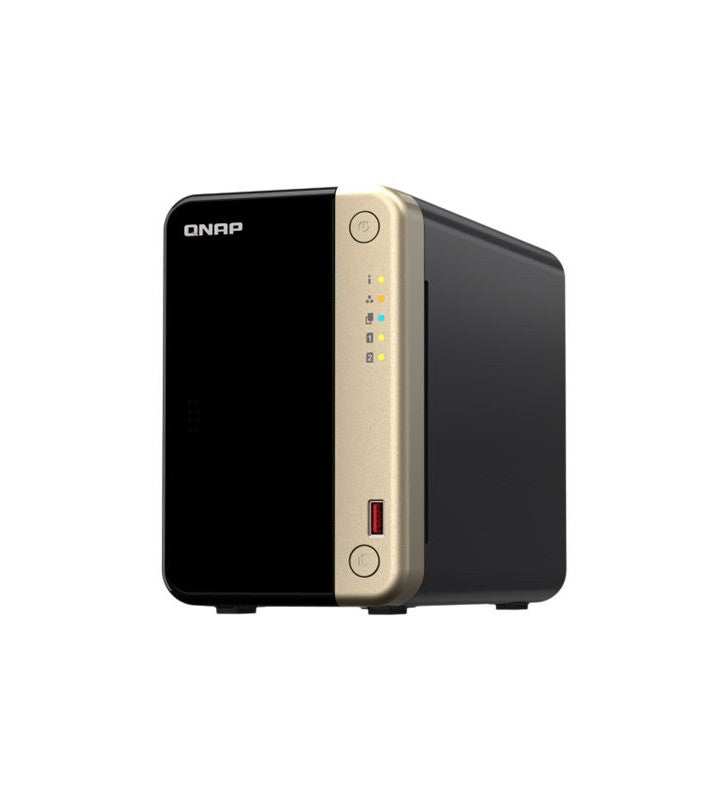 QNAP TS-264 NAS Tower IntelÂ® CeleronÂ® N5095 8 Go QNAP QTS Noir, Or