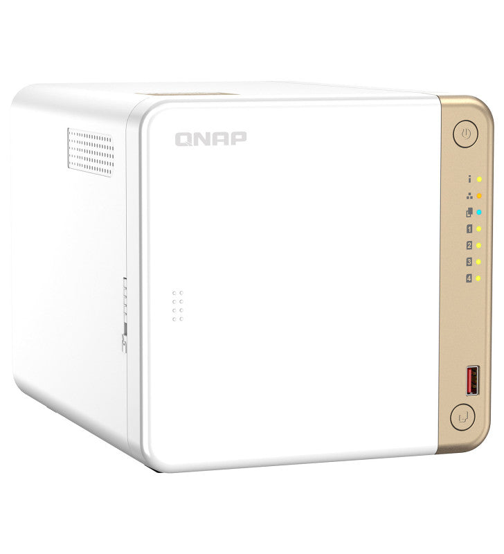 QNAP TS-462-2G serveur de stockage NAS Tower IntelÂ® CeleronÂ® N4505 2 Go DDR4 QNAP QTS Blanc