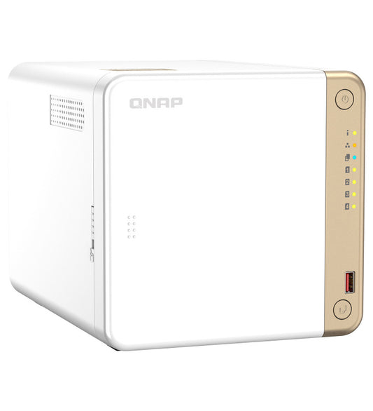 QNAP TS-462-2G serveur de stockage NAS Tower IntelÂ® CeleronÂ® N4505 2 Go DDR4 QNAP QTS Blanc