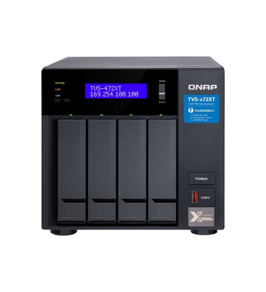 QNAP TVS-472XT-i3-4G Serveur NAS 4 Baies