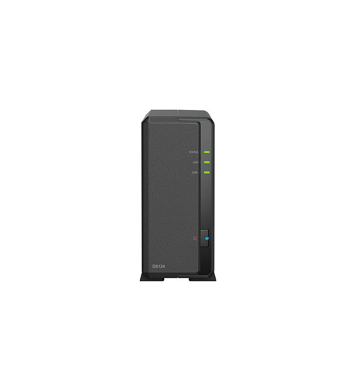 Synology DiskStation DS124 serveur de stockage NAS Bureau Realtek RTD1619B 1 Go DDR4 DiskStation Manager Noir